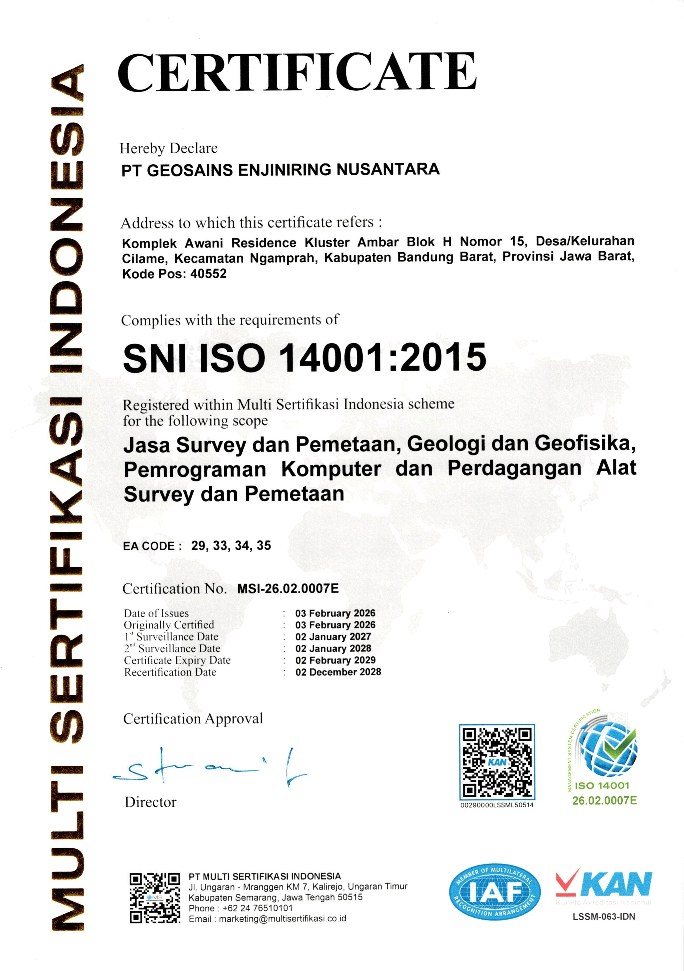 SNI ISO 14001:2015