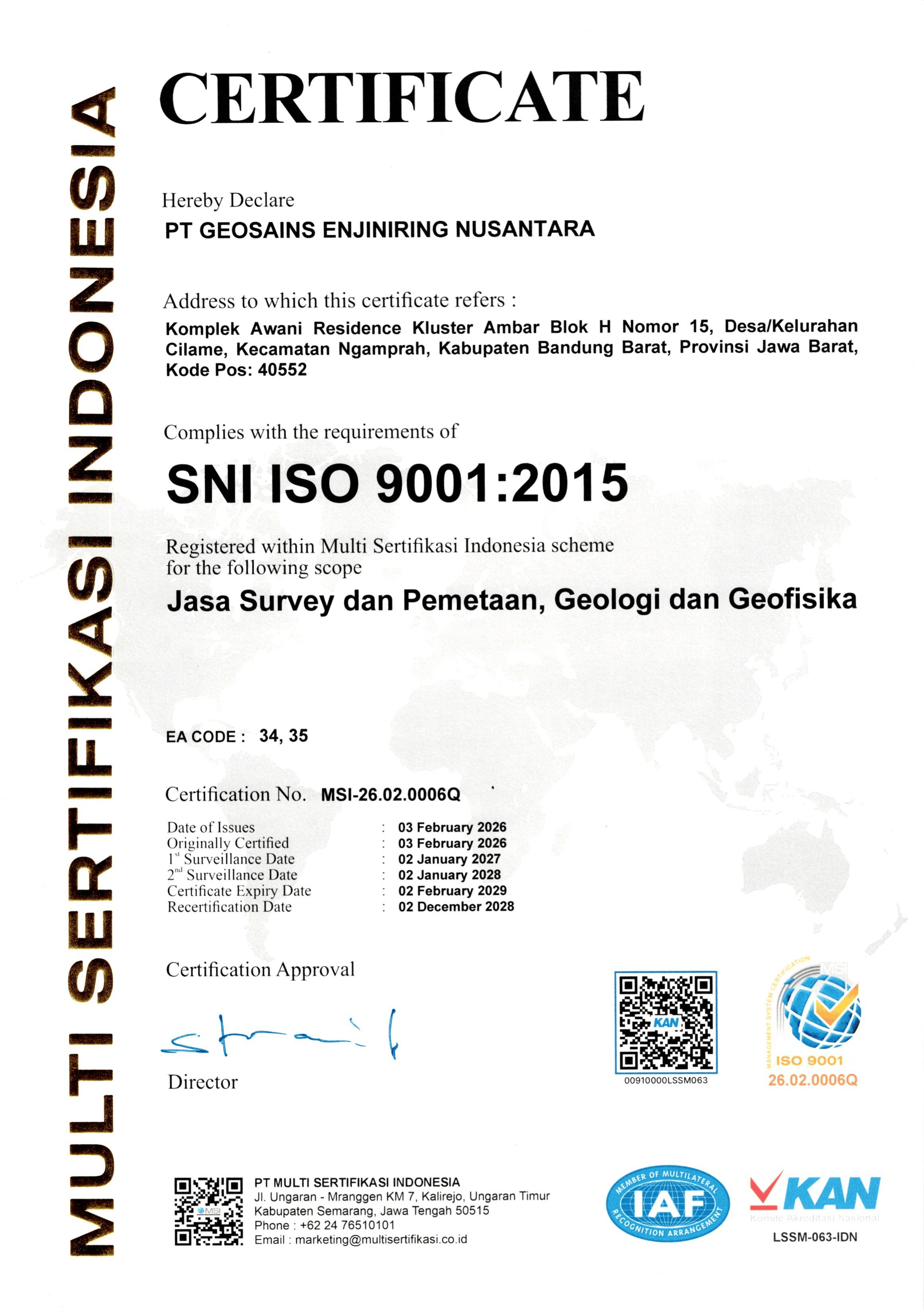 SNI ISO 9001:2015